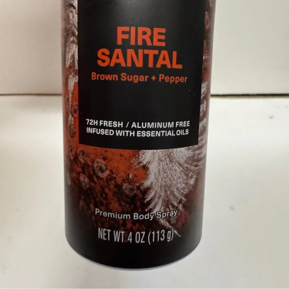 Axe Fine Fragrance Collection Body Spray Fire Santal 4 Oz 72H Fresh